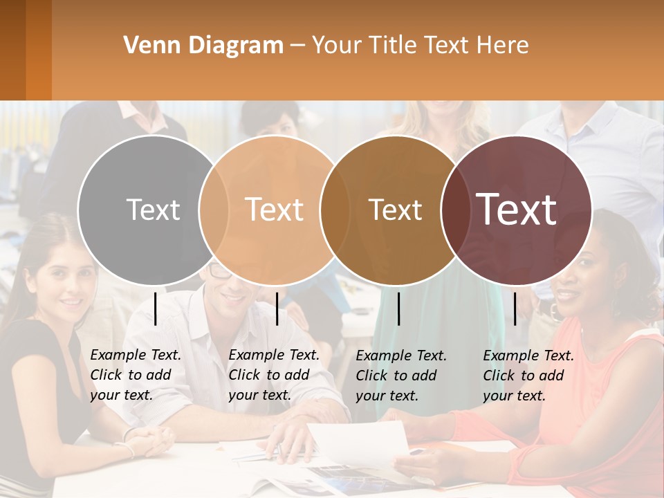 A Group Of People Are Posing For A Picture PowerPoint Template