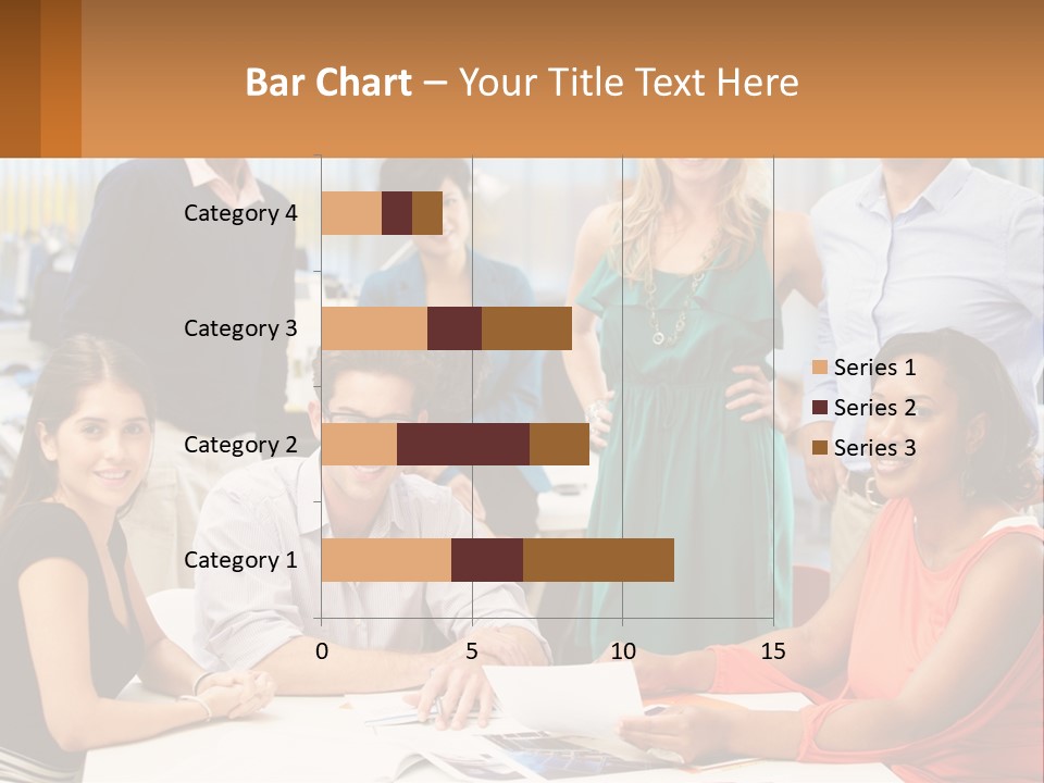 A Group Of People Are Posing For A Picture PowerPoint Template