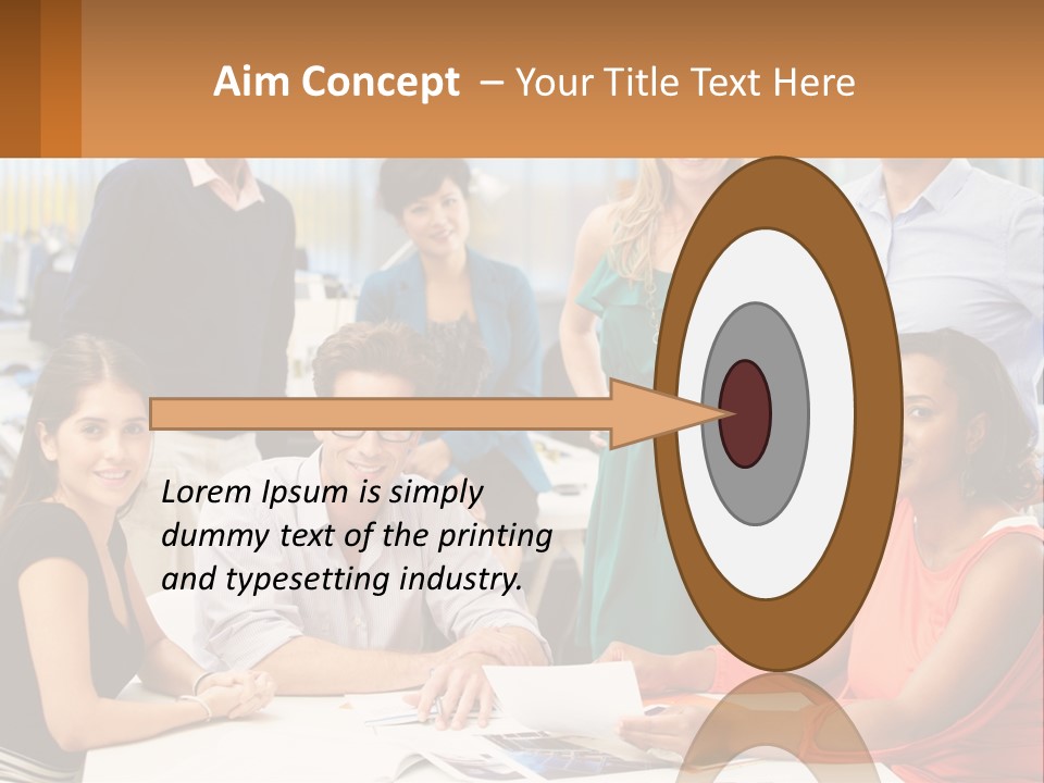 A Group Of People Are Posing For A Picture PowerPoint Template