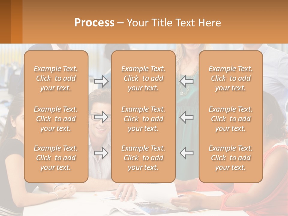 A Group Of People Are Posing For A Picture PowerPoint Template