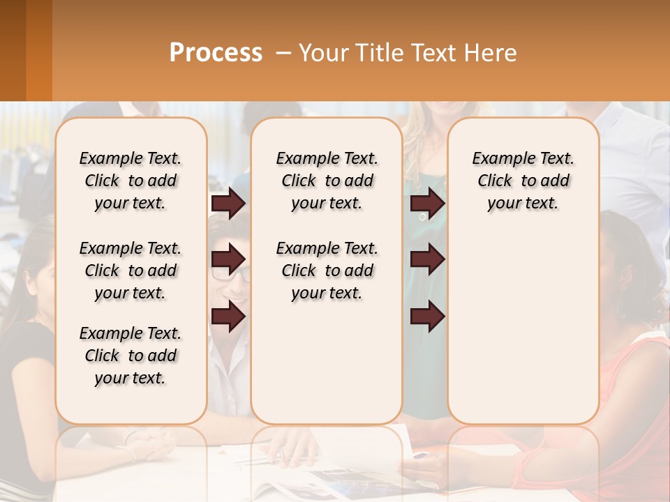A Group Of People Are Posing For A Picture PowerPoint Template