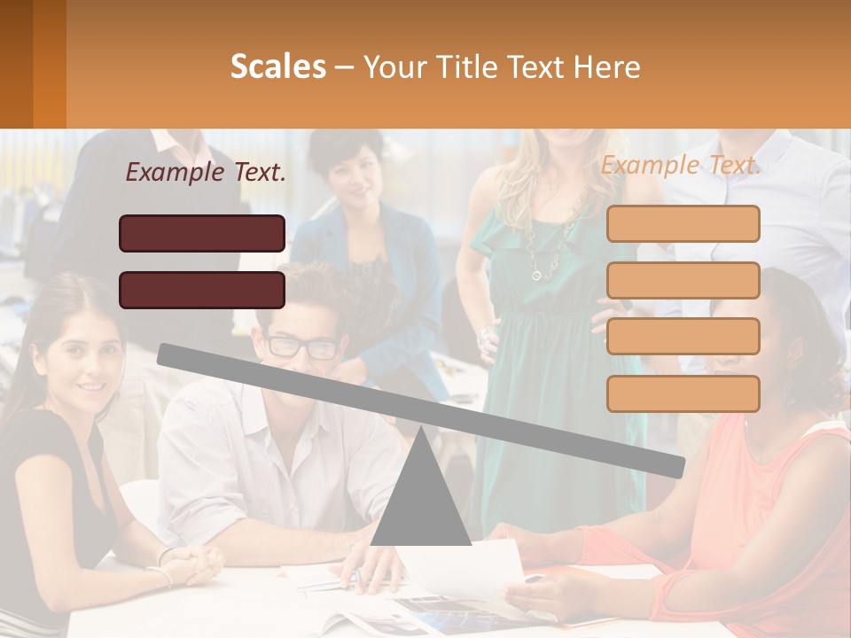 A Group Of People Are Posing For A Picture PowerPoint Template