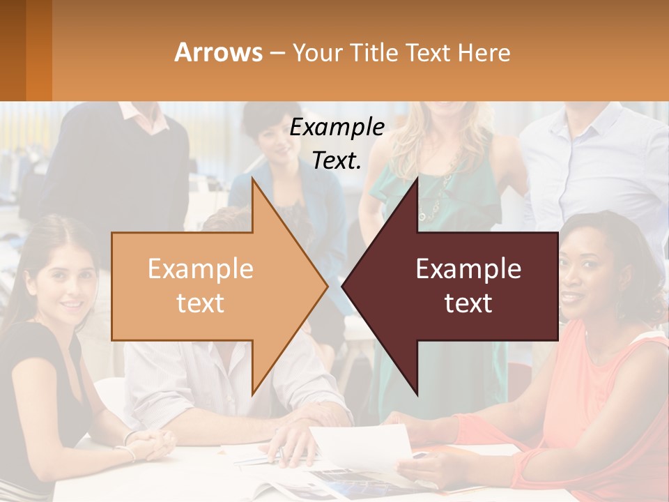 A Group Of People Are Posing For A Picture PowerPoint Template