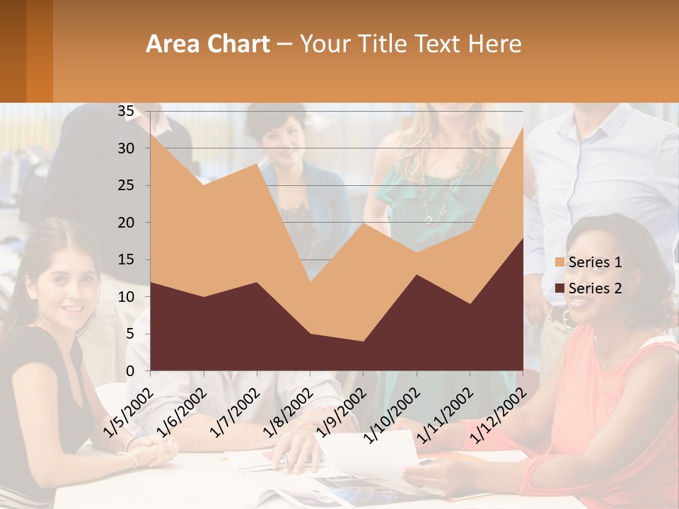 A Group Of People Are Posing For A Picture PowerPoint Template