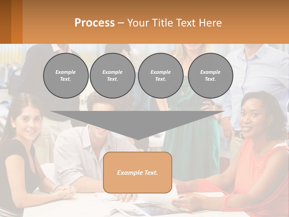 A Group Of People Are Posing For A Picture PowerPoint Template