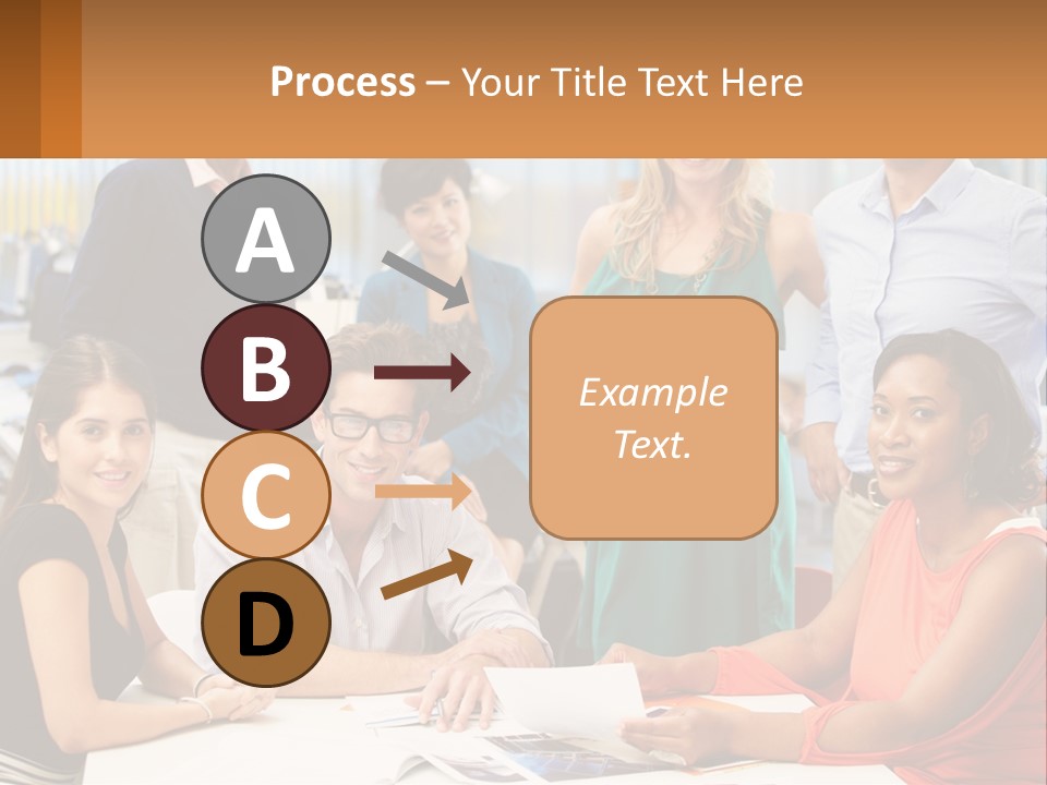 A Group Of People Are Posing For A Picture PowerPoint Template