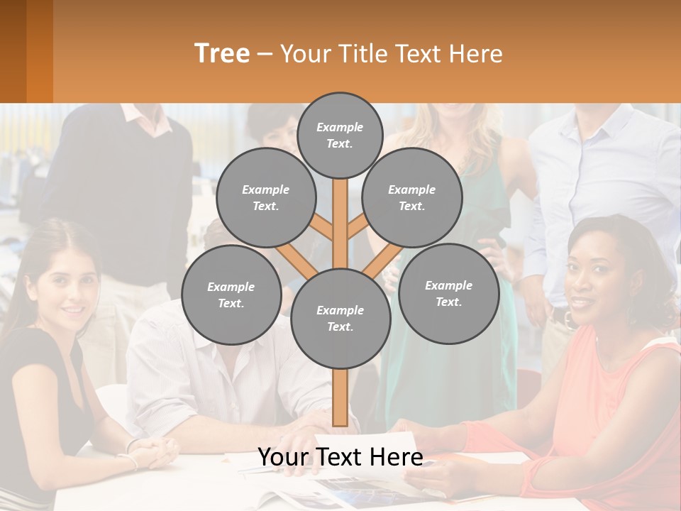 A Group Of People Are Posing For A Picture PowerPoint Template