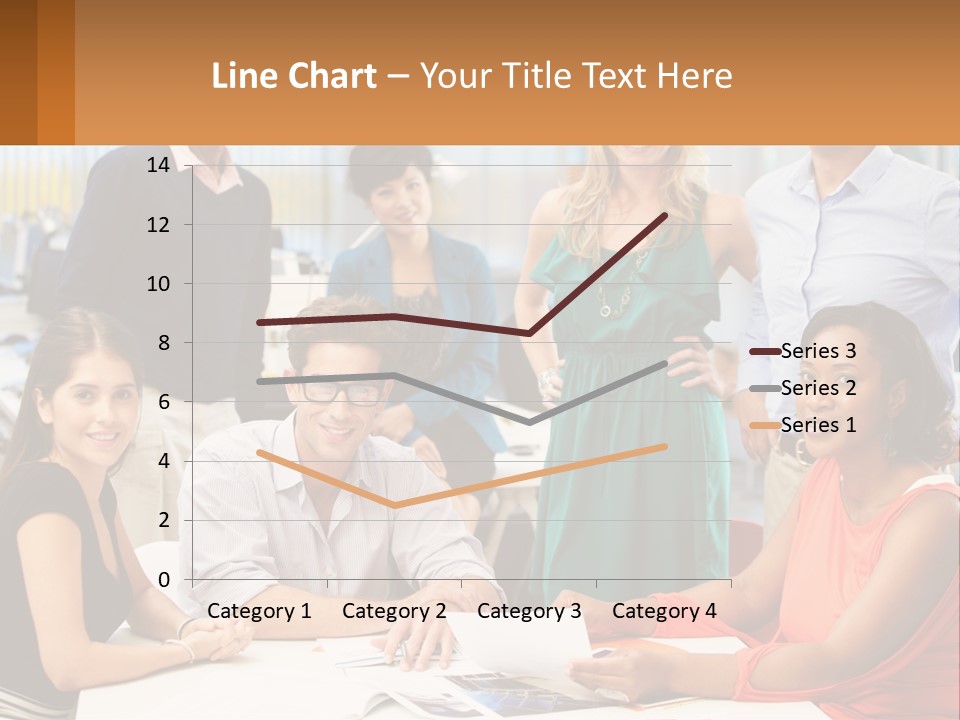 A Group Of People Are Posing For A Picture PowerPoint Template