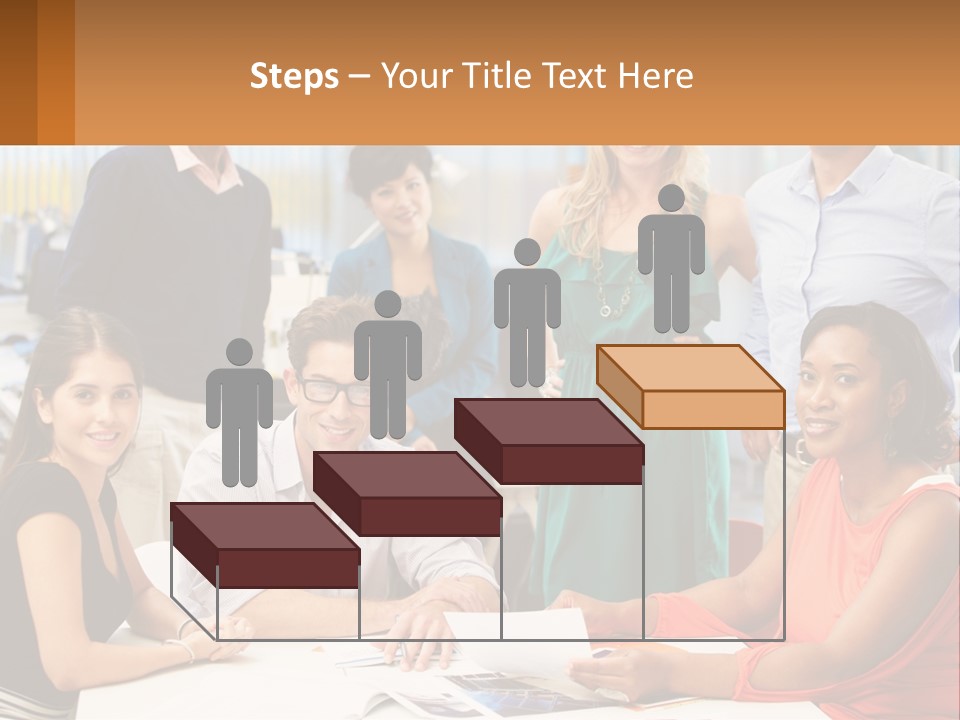 A Group Of People Are Posing For A Picture PowerPoint Template