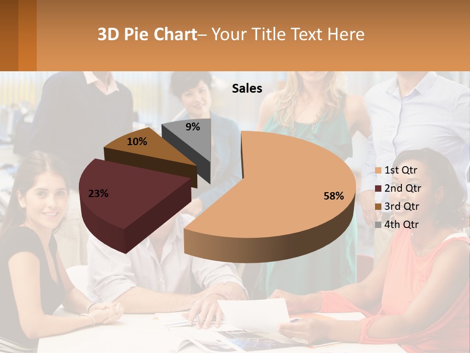 A Group Of People Are Posing For A Picture PowerPoint Template