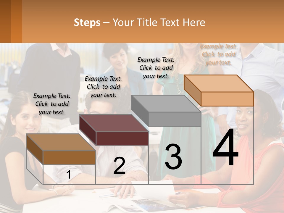 A Group Of People Are Posing For A Picture PowerPoint Template
