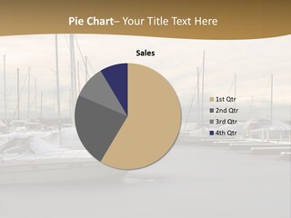 A Group Of Boats Are Docked In The Water PowerPoint Template