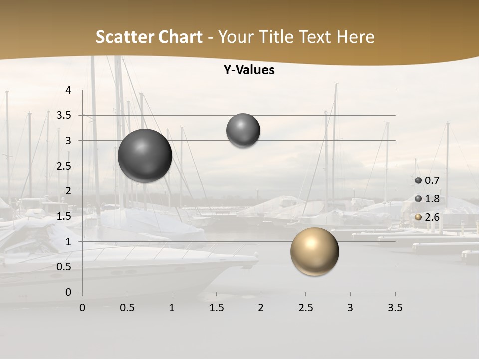 A Group Of Boats Are Docked In The Water PowerPoint Template
