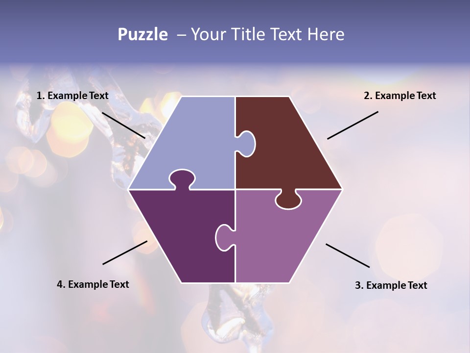 A Branch With Ice On It Is Shown In This Powerpoint Presentation PowerPoint Template