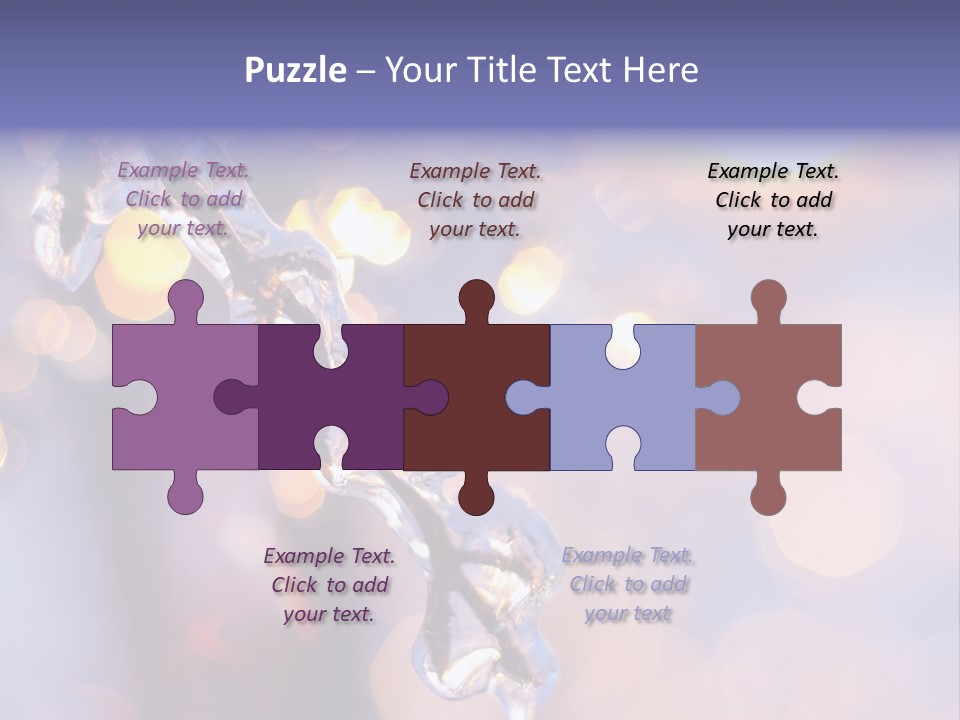 A Branch With Ice On It Is Shown In This Powerpoint Presentation PowerPoint Template