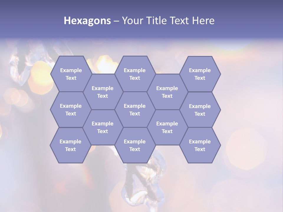 A Branch With Ice On It Is Shown In This Powerpoint Presentation PowerPoint Template