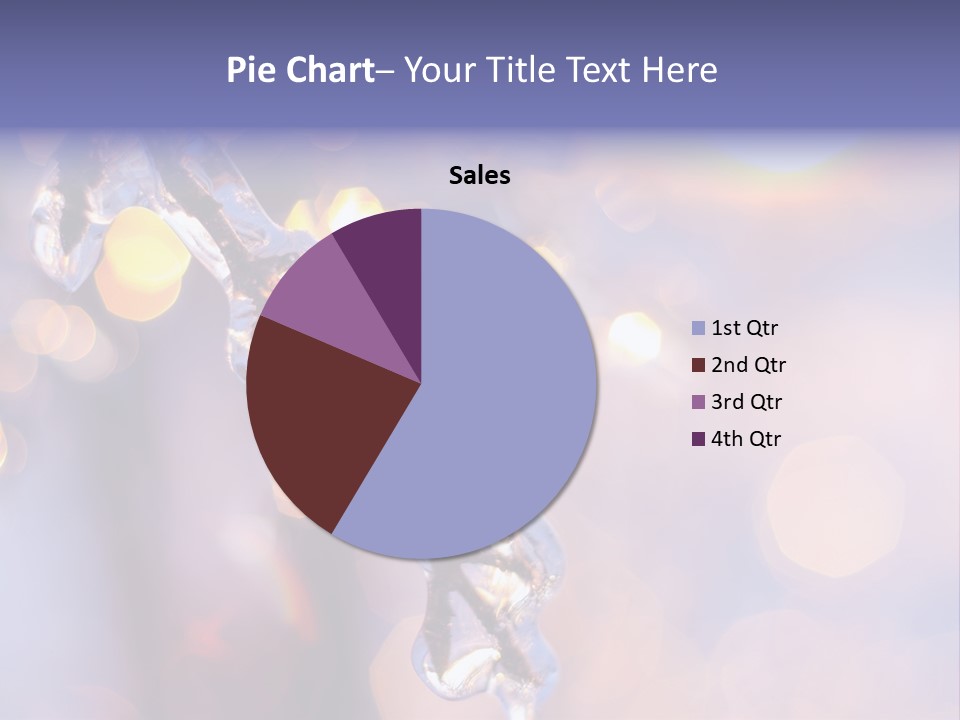 A Branch With Ice On It Is Shown In This Powerpoint Presentation PowerPoint Template
