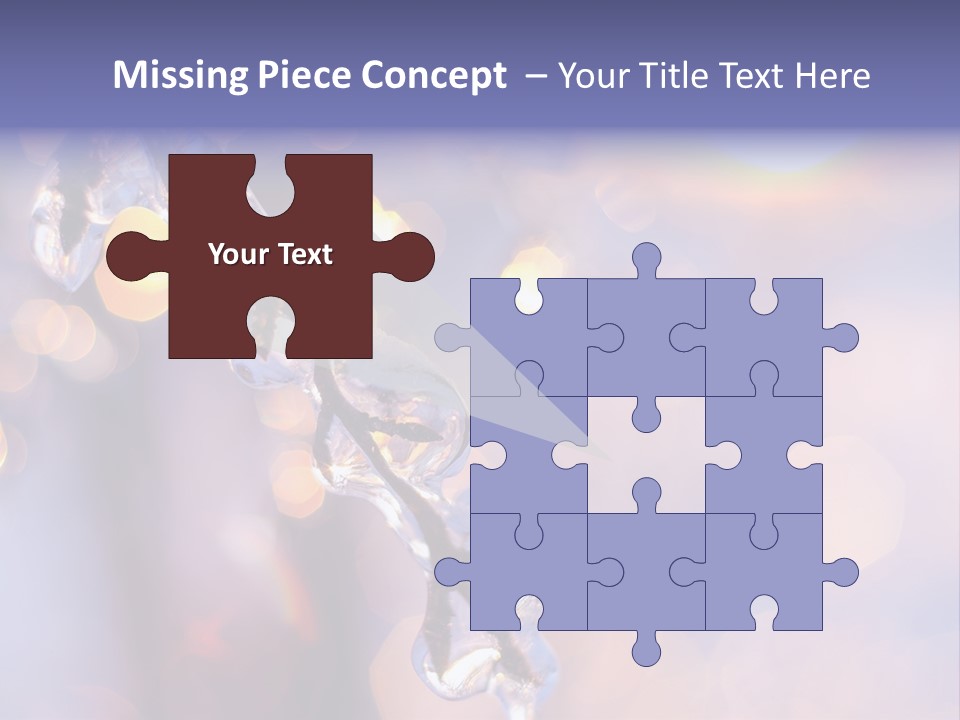 A Branch With Ice On It Is Shown In This Powerpoint Presentation PowerPoint Template