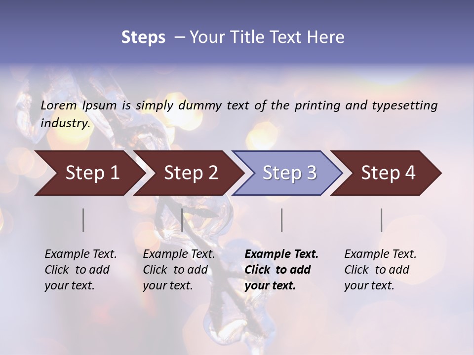 A Branch With Ice On It Is Shown In This Powerpoint Presentation PowerPoint Template