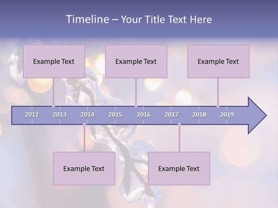 A Branch With Ice On It Is Shown In This Powerpoint Presentation PowerPoint Template