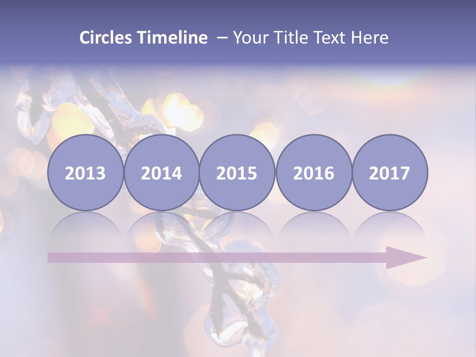 A Branch With Ice On It Is Shown In This Powerpoint Presentation PowerPoint Template