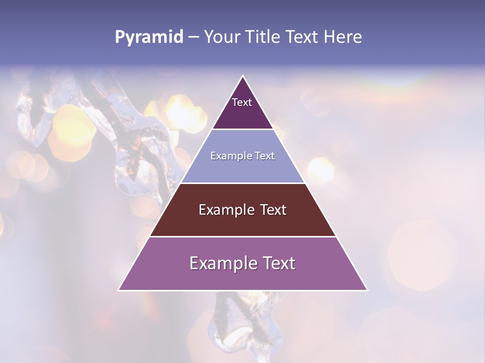 A Branch With Ice On It Is Shown In This Powerpoint Presentation PowerPoint Template