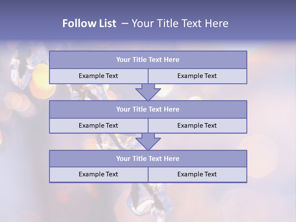A Branch With Ice On It Is Shown In This Powerpoint Presentation PowerPoint Template