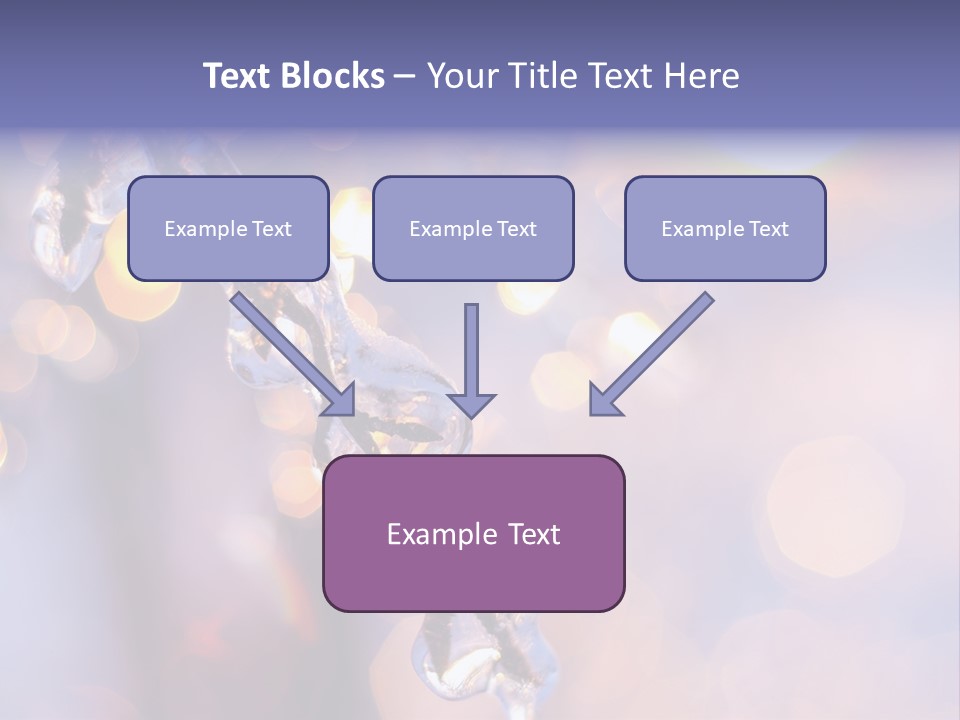 A Branch With Ice On It Is Shown In This Powerpoint Presentation PowerPoint Template