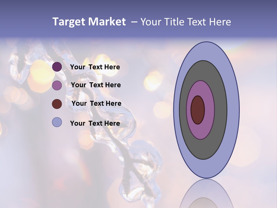 A Branch With Ice On It Is Shown In This Powerpoint Presentation PowerPoint Template