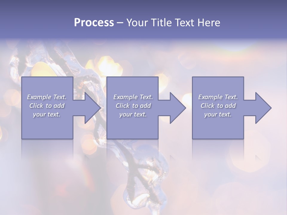 A Branch With Ice On It Is Shown In This Powerpoint Presentation PowerPoint Template