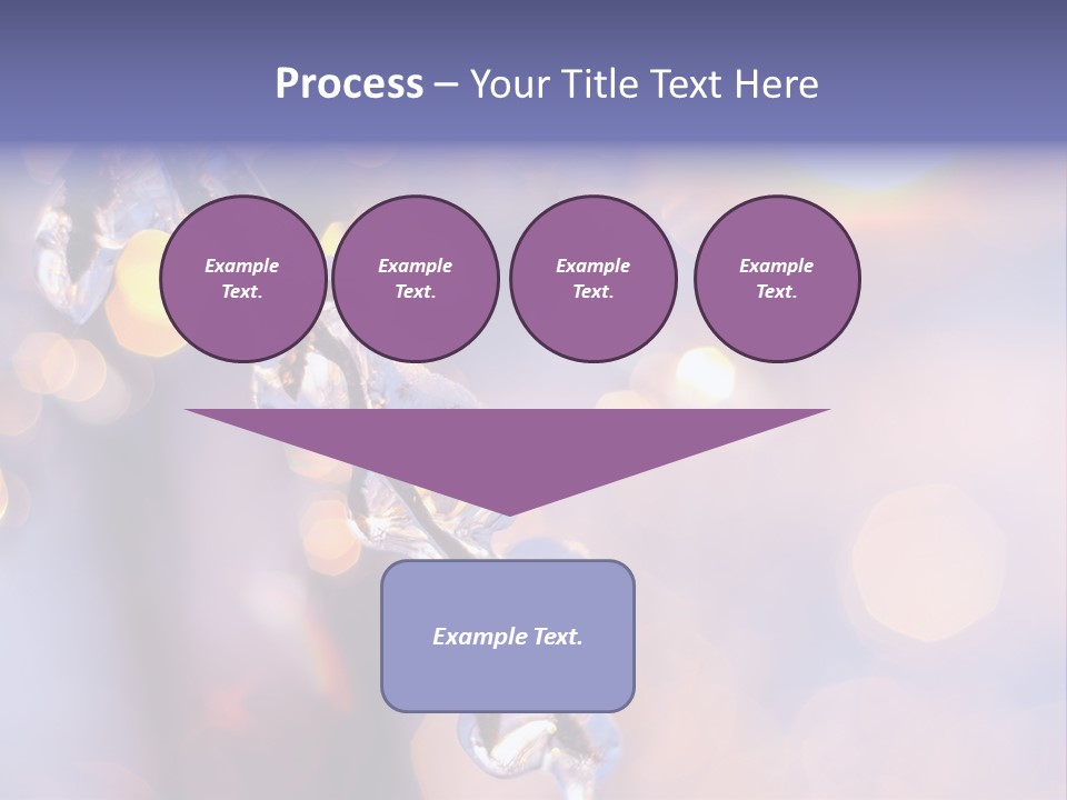A Branch With Ice On It Is Shown In This Powerpoint Presentation PowerPoint Template