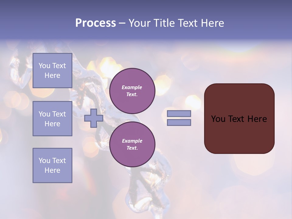 A Branch With Ice On It Is Shown In This Powerpoint Presentation PowerPoint Template