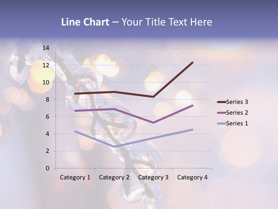 A Branch With Ice On It Is Shown In This Powerpoint Presentation PowerPoint Template
