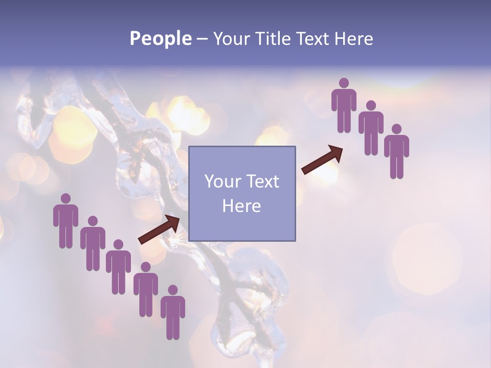 A Branch With Ice On It Is Shown In This Powerpoint Presentation PowerPoint Template