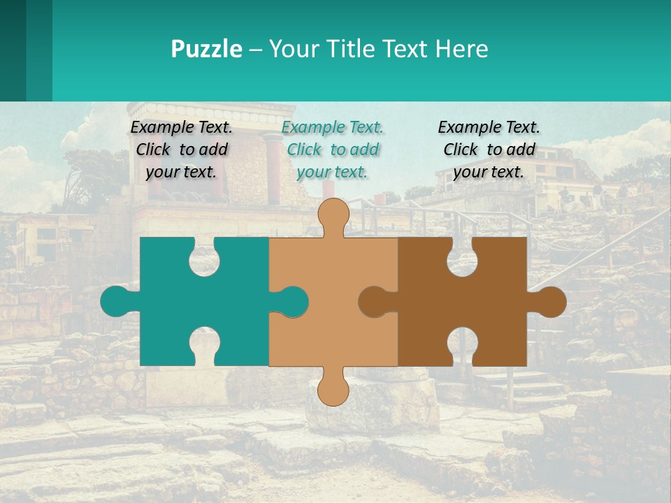 A Picture Of A Building With Stairs In The Middle Of It PowerPoint Template