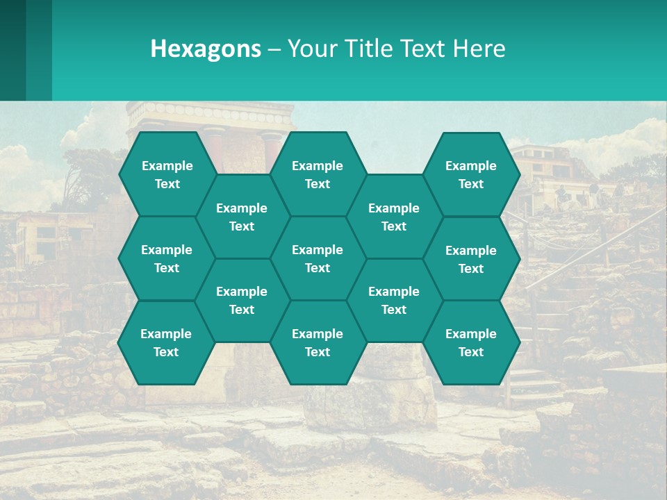 A Picture Of A Building With Stairs In The Middle Of It PowerPoint Template