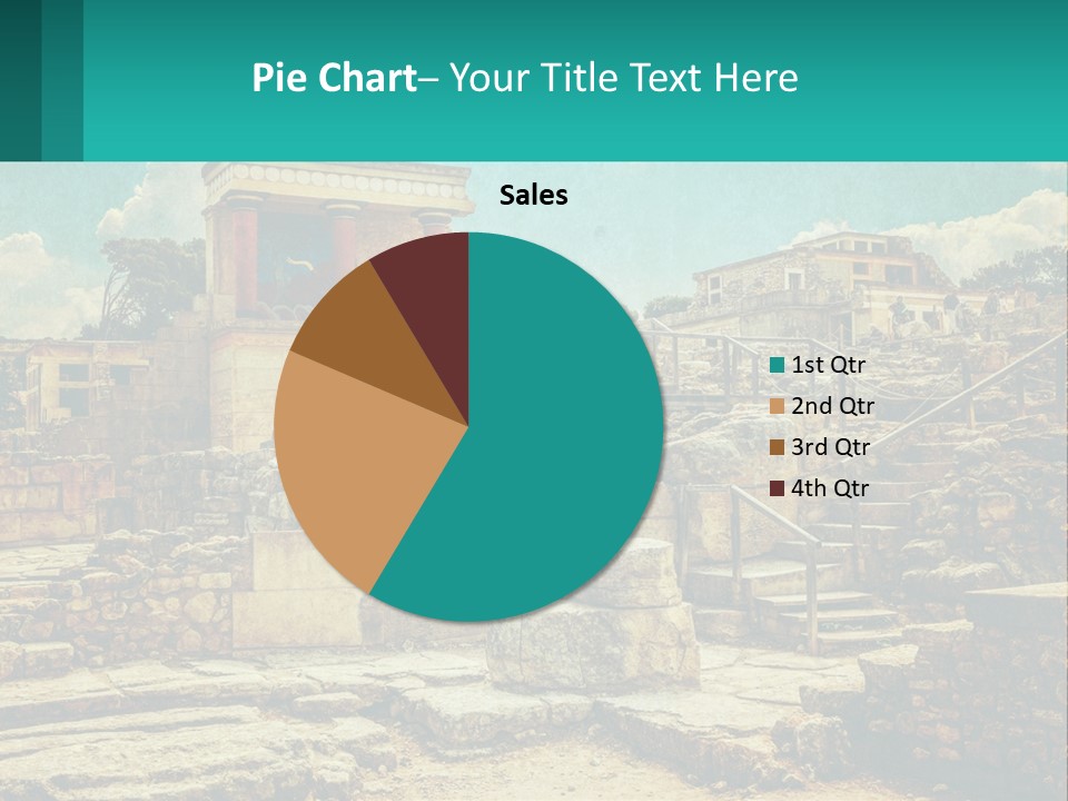 A Picture Of A Building With Stairs In The Middle Of It PowerPoint Template