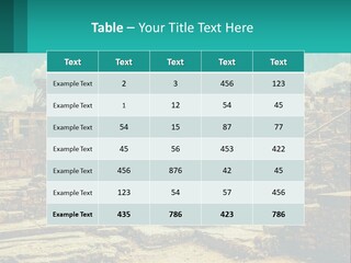 A Picture Of A Building With Stairs In The Middle Of It PowerPoint Template