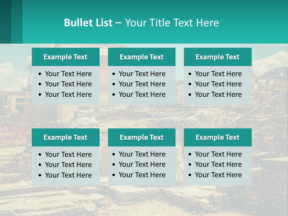 A Picture Of A Building With Stairs In The Middle Of It PowerPoint Template