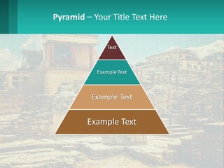 A Picture Of A Building With Stairs In The Middle Of It PowerPoint Template