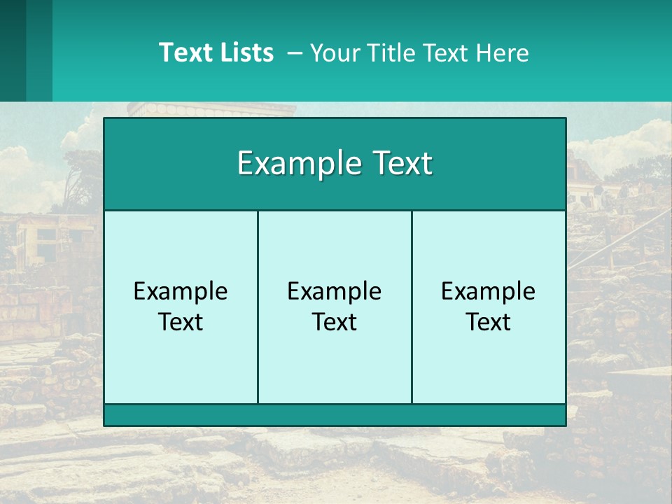 A Picture Of A Building With Stairs In The Middle Of It PowerPoint Template