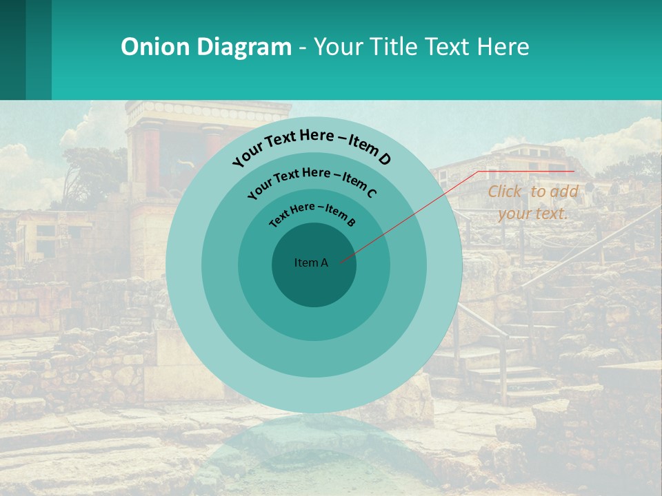 A Picture Of A Building With Stairs In The Middle Of It PowerPoint Template