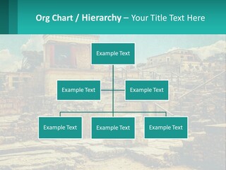 A Picture Of A Building With Stairs In The Middle Of It PowerPoint Template
