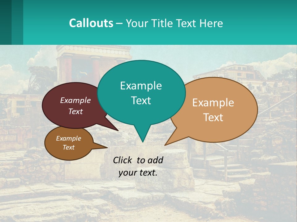 A Picture Of A Building With Stairs In The Middle Of It PowerPoint Template