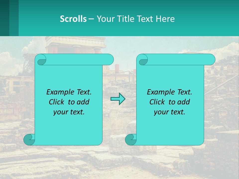 A Picture Of A Building With Stairs In The Middle Of It PowerPoint Template
