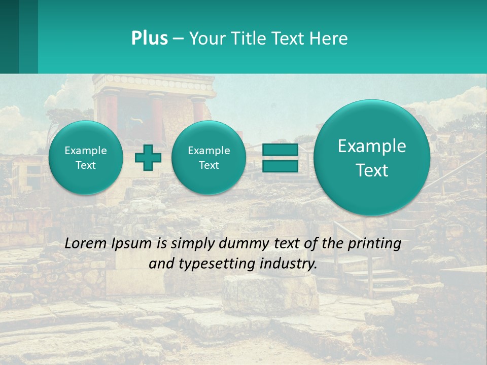 A Picture Of A Building With Stairs In The Middle Of It PowerPoint Template
