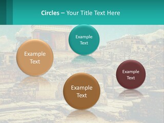 A Picture Of A Building With Stairs In The Middle Of It PowerPoint Template