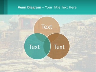 A Picture Of A Building With Stairs In The Middle Of It PowerPoint Template