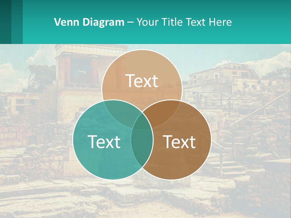 A Picture Of A Building With Stairs In The Middle Of It PowerPoint Template