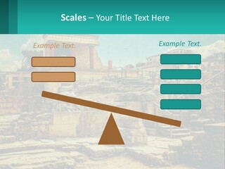 A Picture Of A Building With Stairs In The Middle Of It PowerPoint Template